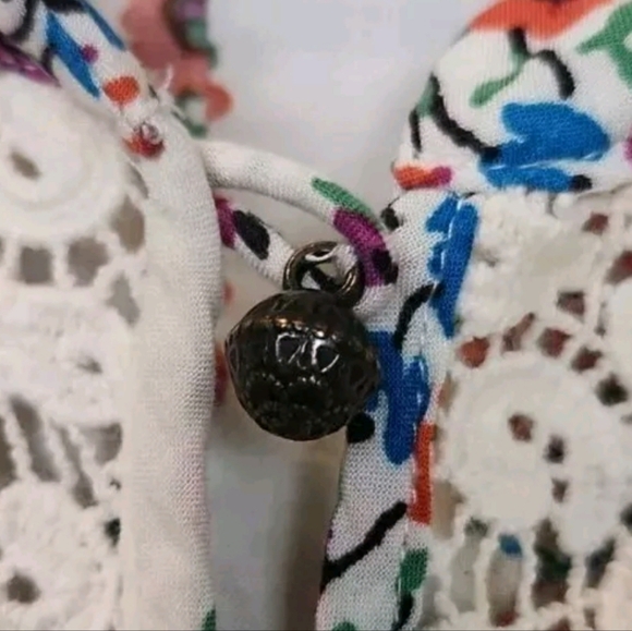 Anthropologie Maeve Hiver Floral‎ Boho Buttondown Blouse Size 6 - Picture 8 of 9